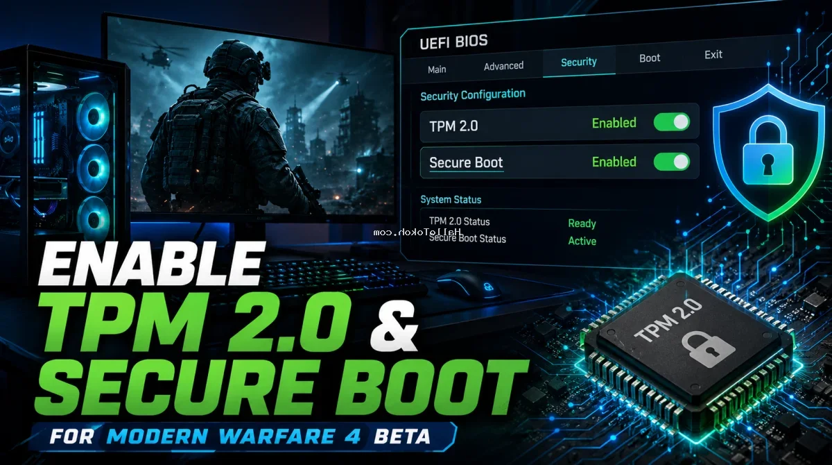 How To Enable TPM 2.0 And Secure Boot For Modern Warfare 4 Beta