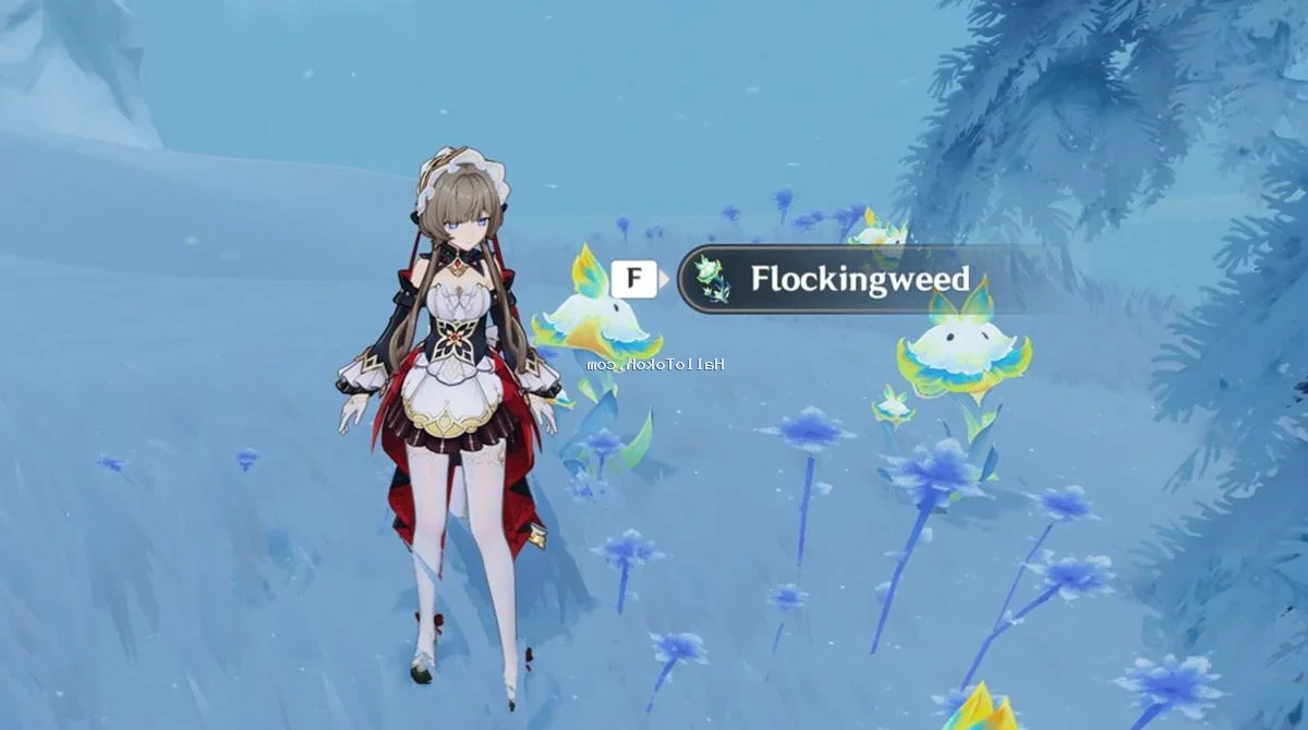 Genshin Impact Flockingweed Locations and Farm Route Guide for Snezhnaya