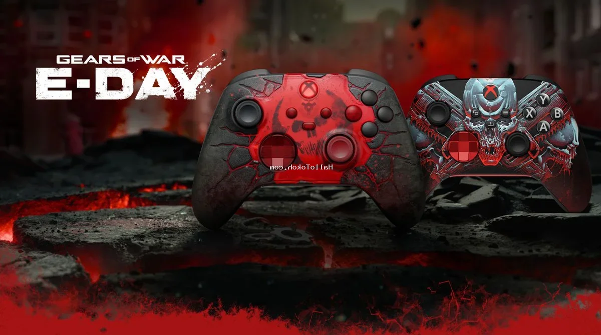Gears of War E Day Xbox Controllers Bring Brutal Design and Customization